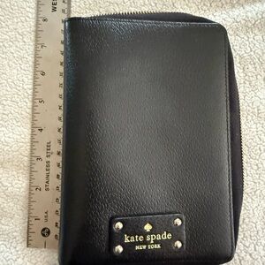 Kate Spade Black Textured Wallet